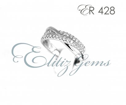 แหวนเพชรแถว ER428